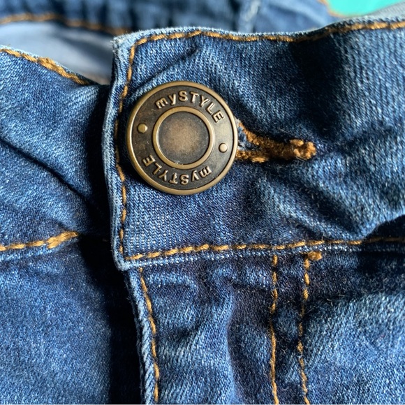 MyStyle Ladies Distressed Blue Skinny Jeans - Picture 5 of 8